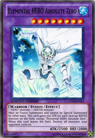 Elemental Hero Absolute Zero [GENF-ENSE1] Super Rare | Gam3 Escape