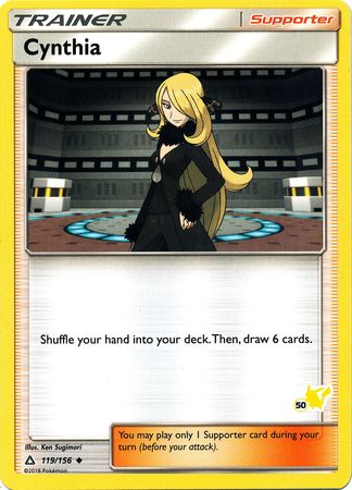 Cynthia (119/156) (Pikachu Stamp #50) [Battle Academy 2020] | Gam3 Escape