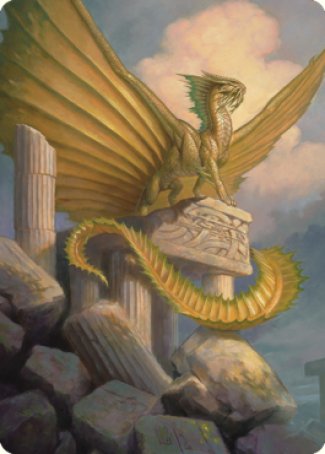 Ancient Gold Dragon Art Card (05) [Commander Legends: Battle for Baldur's Gate Art Series] | Gam3 Escape