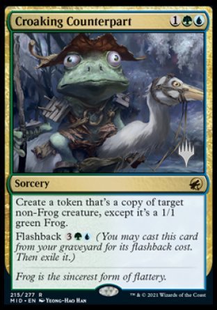 Croaking Counterpart (Promo Pack) [Innistrad: Midnight Hunt Promos] | Gam3 Escape