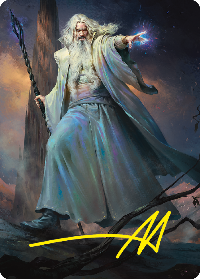 Saruman of Many Colors Art Card (Gold-Stamped Signature) [The Lord of the Rings: Tales of Middle-earth Art Series] | Gam3 Escape