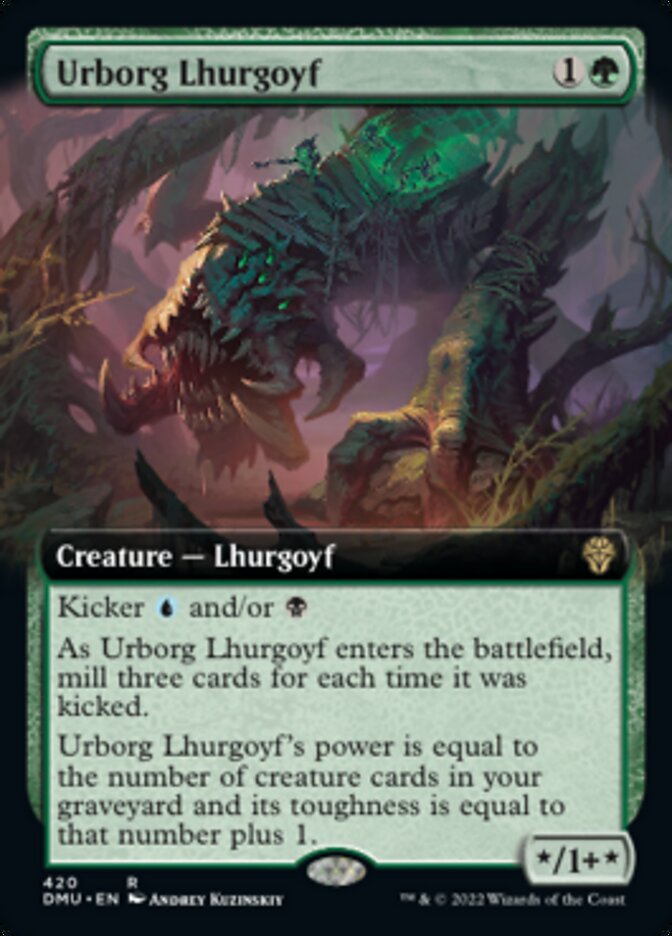 Urborg Lhurgoyf (Extended Art) [Dominaria United] | Gam3 Escape