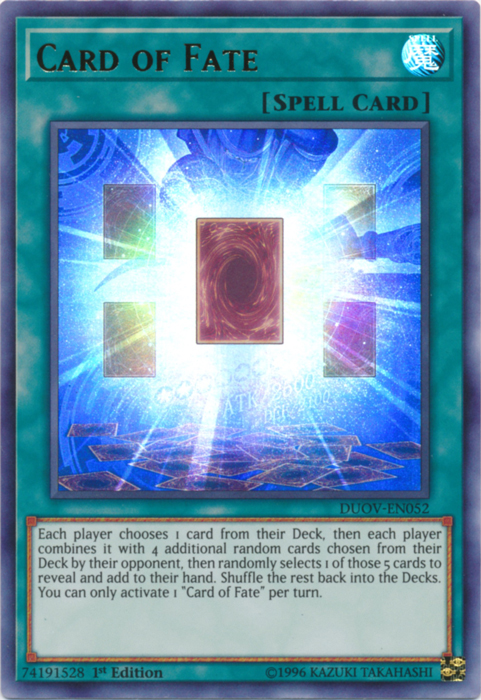 Card of Fate [DUOV-EN052] Ultra Rare | Gam3 Escape