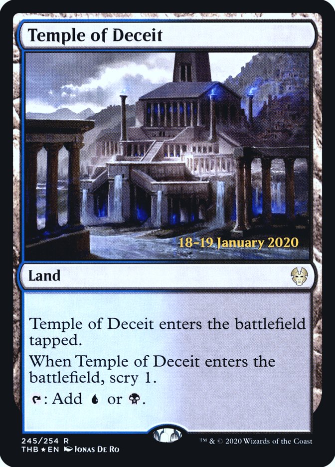 Temple of Deceit [Theros Beyond Death Prerelease Promos] | Gam3 Escape