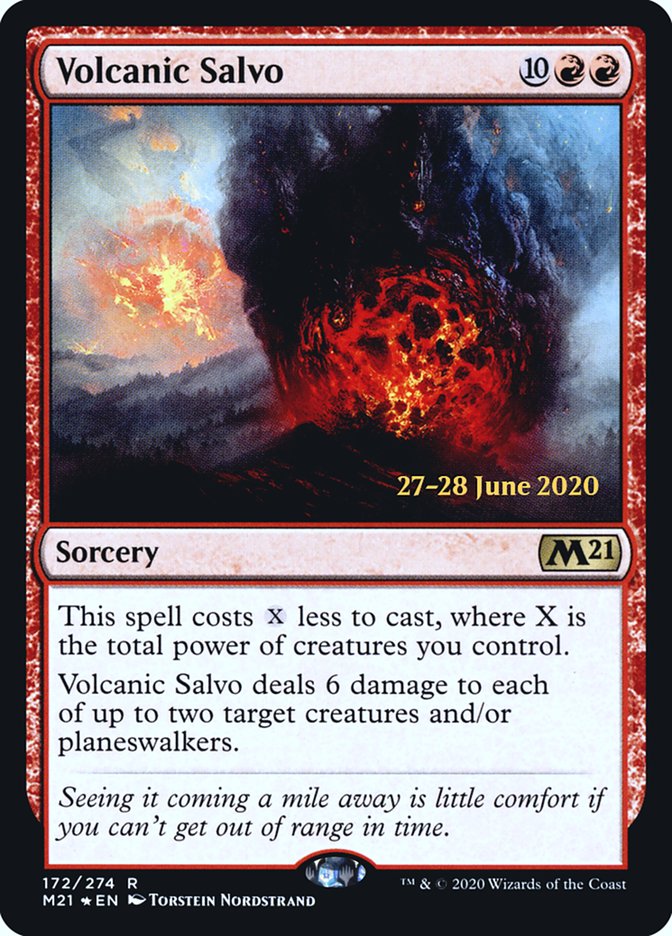 Volcanic Salvo  [Core Set 2021 Prerelease Promos] | Gam3 Escape