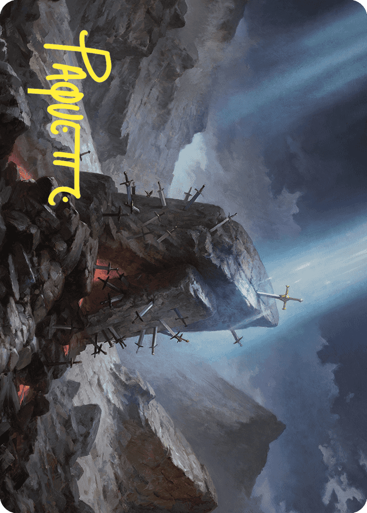 The Irencrag Art Card (Gold-Stamped Signature) [Wilds of Eldraine Art Series] | Gam3 Escape