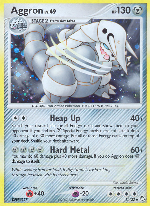 Aggron (1/123) [Diamond & Pearl: Mysterious Treasures] | Gam3 Escape