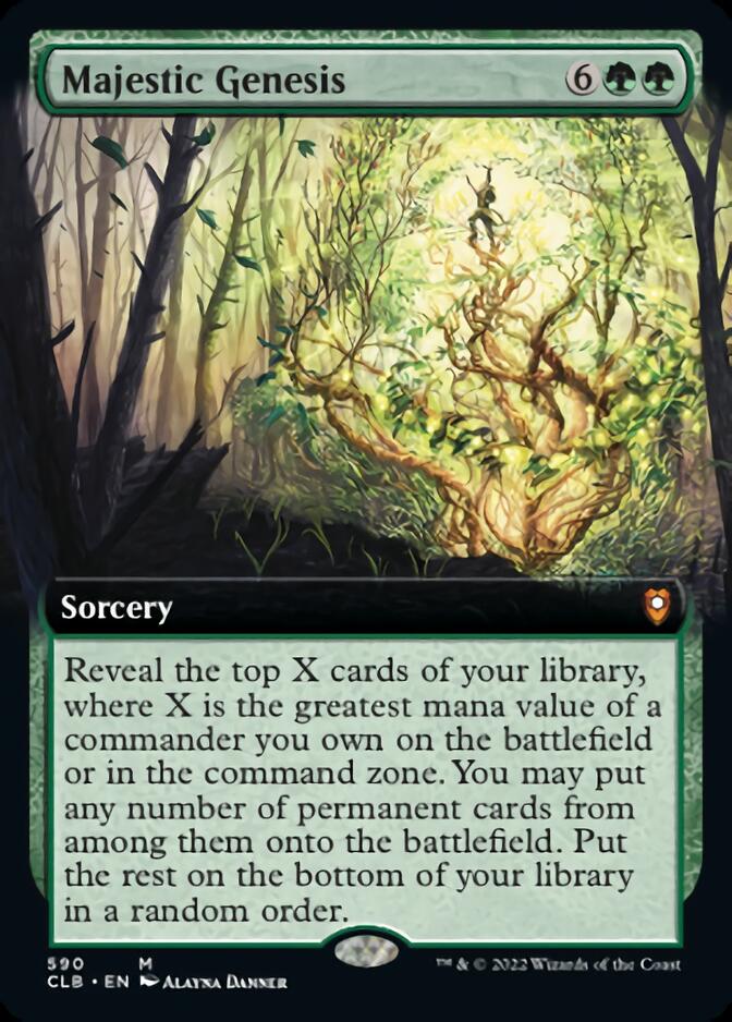 Majestic Genesis (Extended Art) [Commander Legends: Battle for Baldur's Gate] | Gam3 Escape