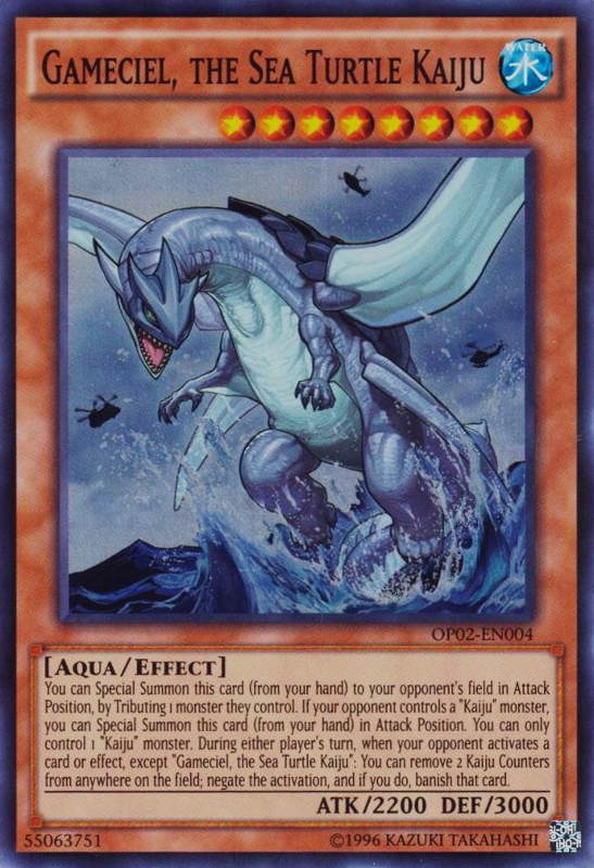 Gameciel, the Sea Turtle Kaiju [OP02-EN004] Super Rare | Gam3 Escape