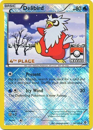 Delibird (38/149) (League Promo 4th Place) [Black & White: Boundaries Crossed] | Gam3 Escape