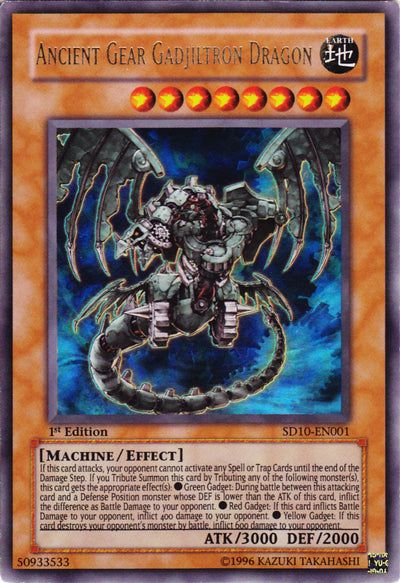 Ancient Gear Gadjiltron Dragon [SD10-EN001] Ultra Rare | Gam3 Escape