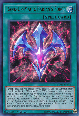 Rank-Up-Magic Barian's Force [MP14-EN036] Ultra Rare | Gam3 Escape