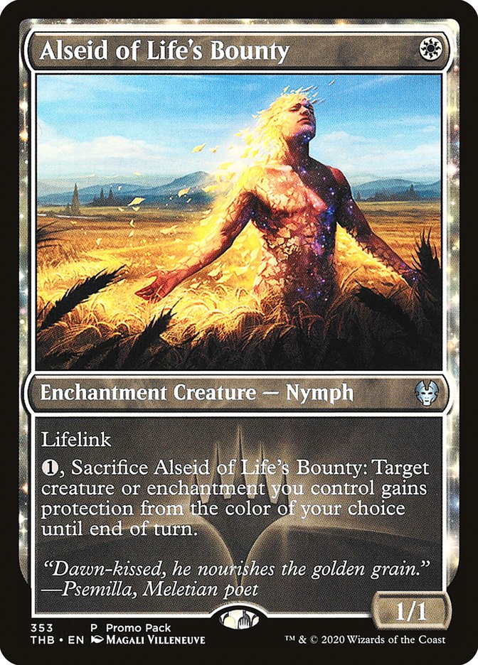 Alseid of Life's Bounty (Promo Pack) [Theros Beyond Death Promos] | Gam3 Escape