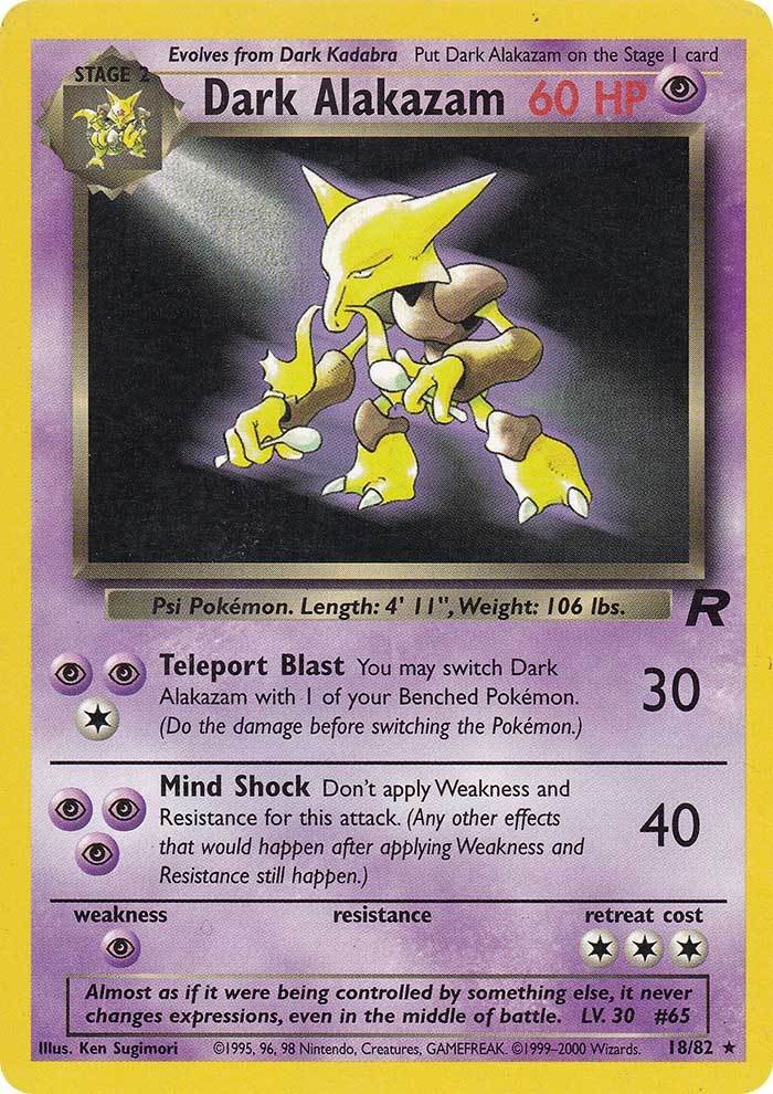 Dark Alakazam (18/82) [Team Rocket Unlimited] | Gam3 Escape