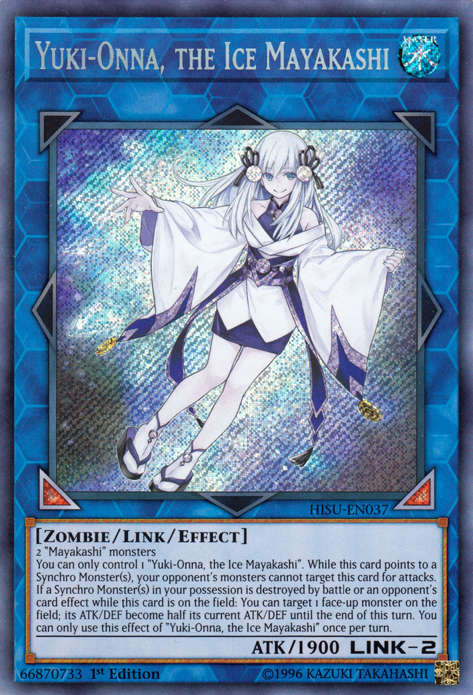 Yuki-Onna, the Ice Mayakashi [HISU-EN037] Secret Rare | Gam3 Escape