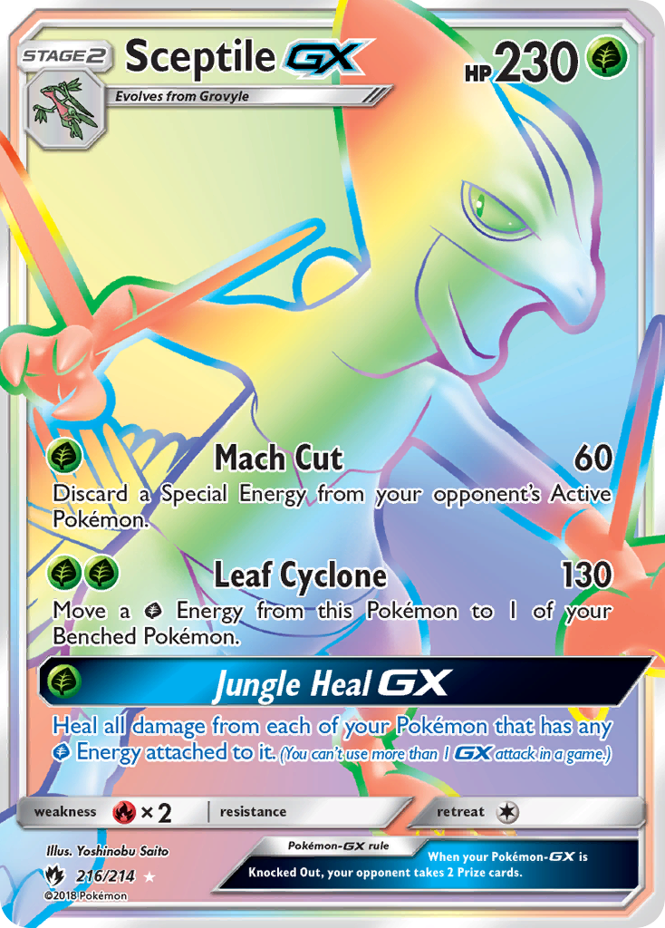 Sceptile GX (216/214) [Sun & Moon: Lost Thunder] | Gam3 Escape