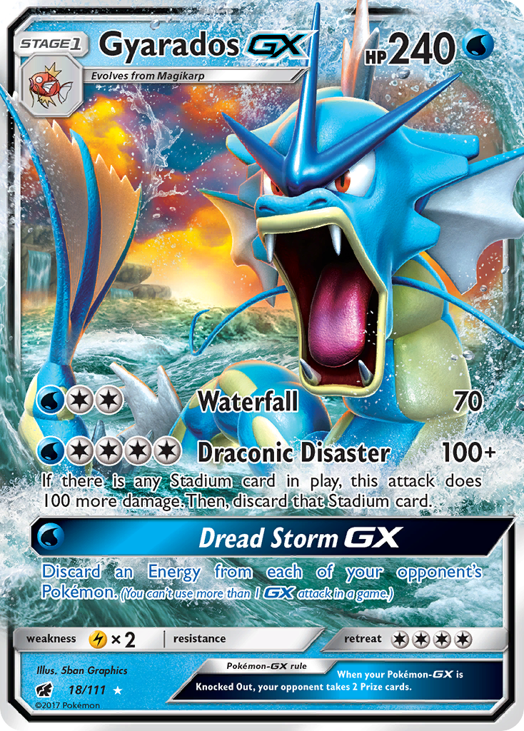 Gyarados GX (18/111) [Sun & Moon: Crimson Invasion] | Gam3 Escape