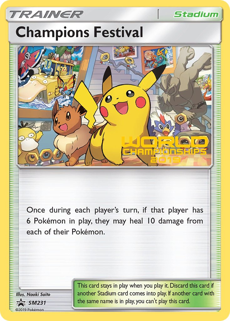 Champions Festival (SM231) (Top Thirty Two 2019) [Sun & Moon: Black Star Promos] | Gam3 Escape