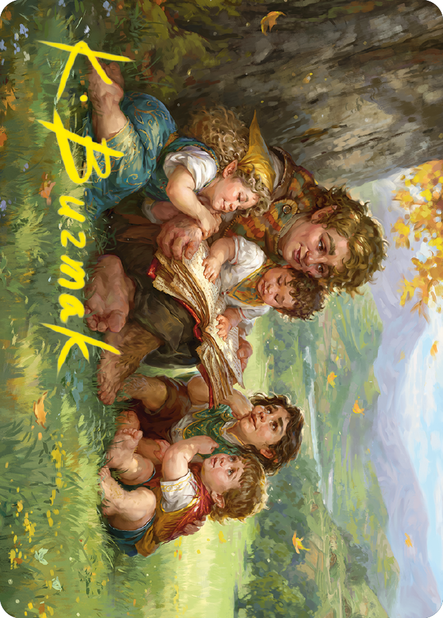 Samwise Gamgee Art Card (19/81) (Gold-Stamped Signature) [The Lord of the Rings: Tales of Middle-earth Art Series] | Gam3 Escape