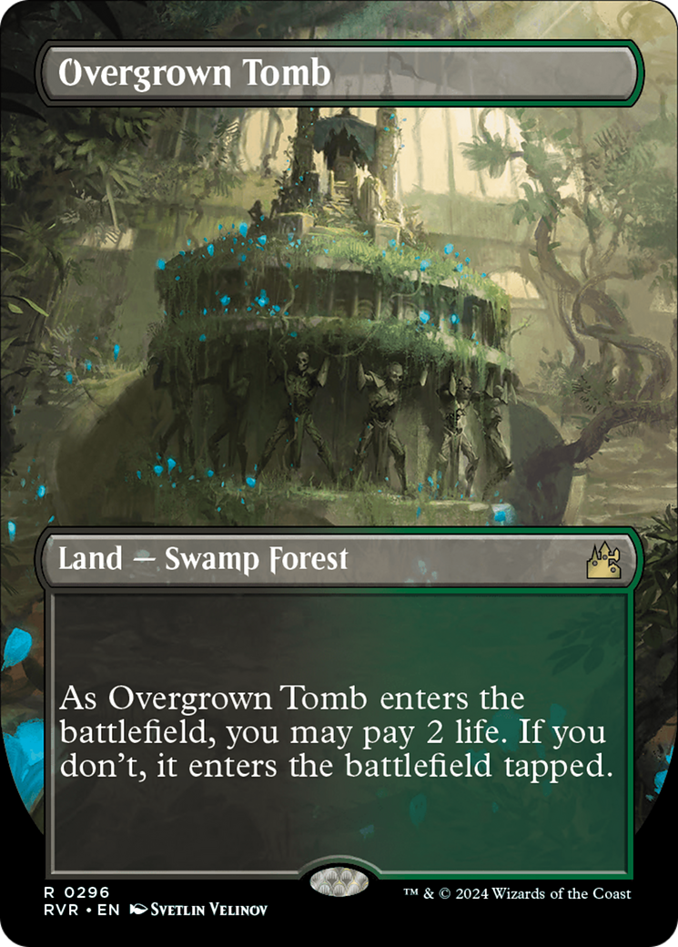 Overgrown Tomb (Borderless) [Ravnica Remastered] | Gam3 Escape