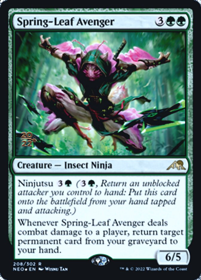 Spring-Leaf Avenger [Kamigawa: Neon Dynasty Prerelease Promos] | Gam3 Escape