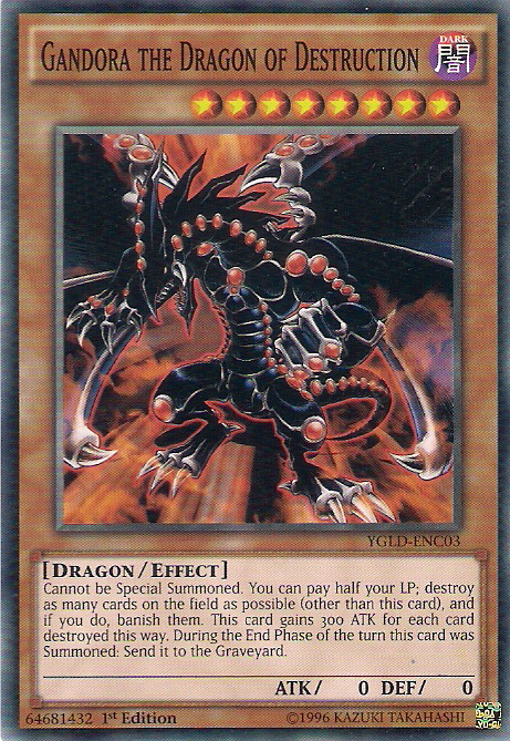 Gandora the Dragon of Destruction (C) [YGLD-ENC03] Common | Gam3 Escape