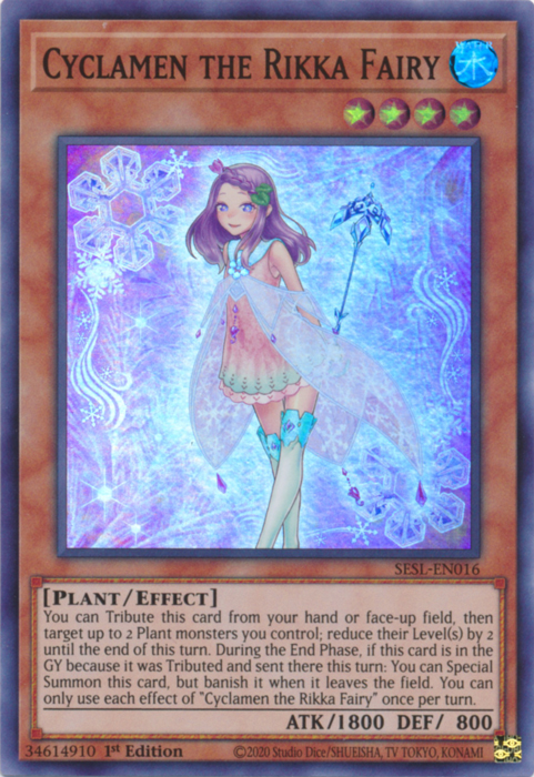 Cyclamen the Rikka Fairy [SESL-EN016] Super Rare | Gam3 Escape