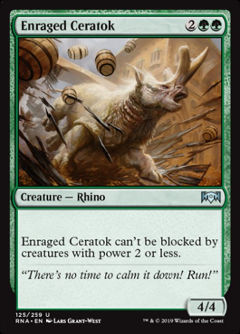 Enraged Ceratok [Ravnica Allegiance] | Gam3 Escape