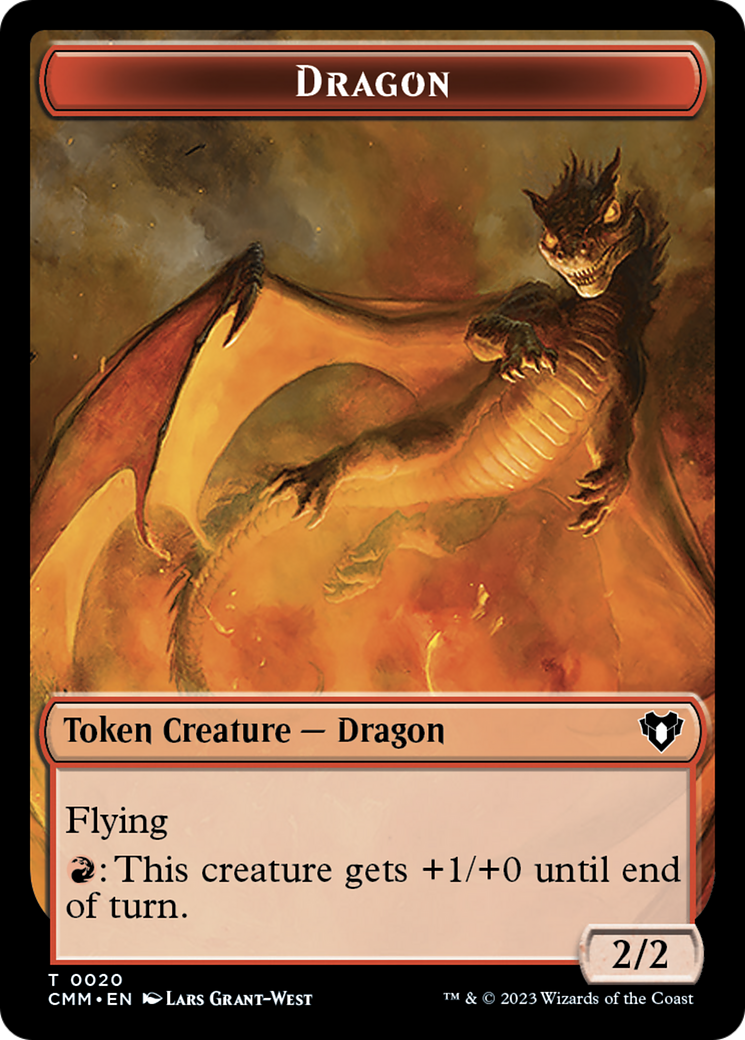 Treasure // Dragon (0020) Double-Sided Token [Commander Masters Tokens] | Gam3 Escape