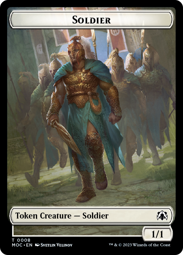 Vampire Knight // Soldier Double-Sided Token [March of the Machine Commander Tokens] | Gam3 Escape