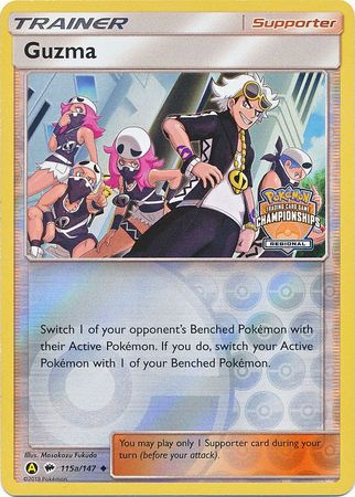 Guzma (115a/147) (Regional Championship Promo) [Sun & Moon: Burning Shadows] | Gam3 Escape