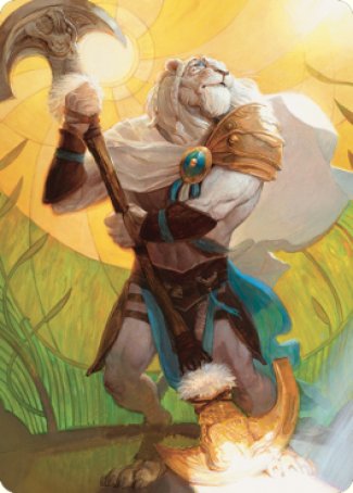 Ajani, Sleeper Agent Art Card [Dominaria United Art Series] | Gam3 Escape