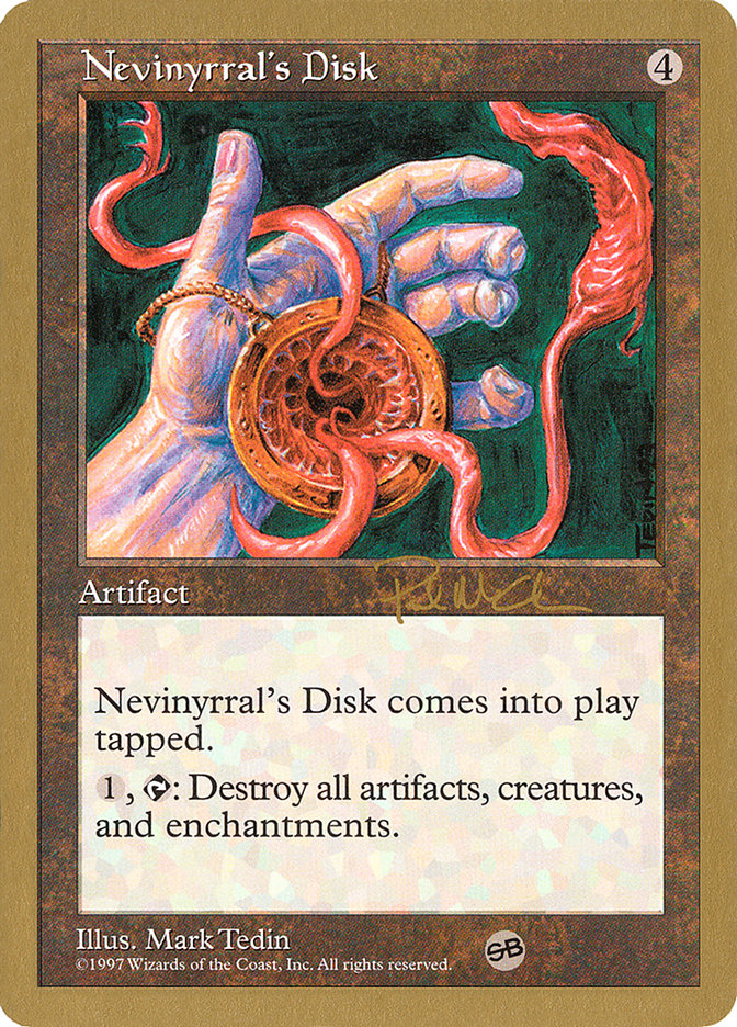 Nevinyrral's Disk (Paul McCabe) (SB) [World Championship Decks 1997] | Gam3 Escape