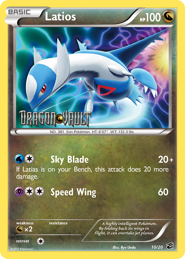 Latios (10/20) (Blister Exclusive) [Black & White: Dragon Vault] | Gam3 Escape