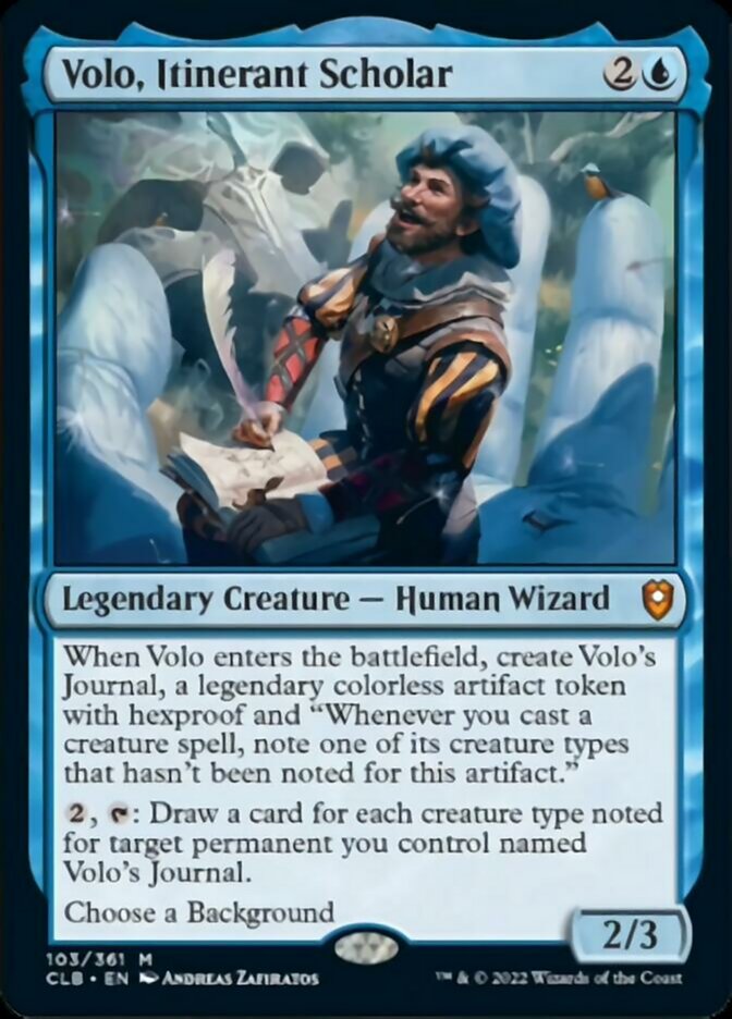 Volo, Itinerant Scholar [Commander Legends: Battle for Baldur's Gate] | Gam3 Escape