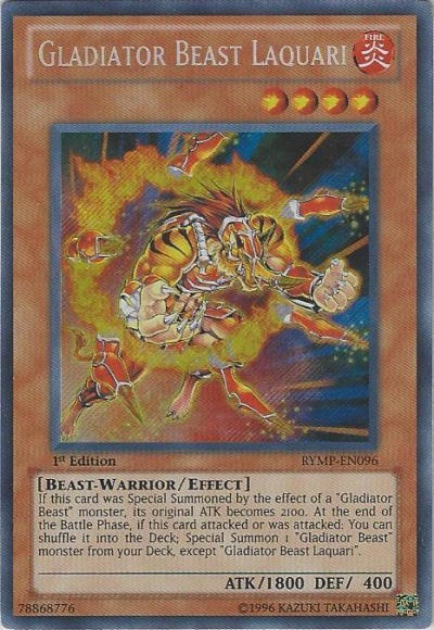 Gladiator Beast Laquari [RYMP-EN096] Secret Rare | Gam3 Escape