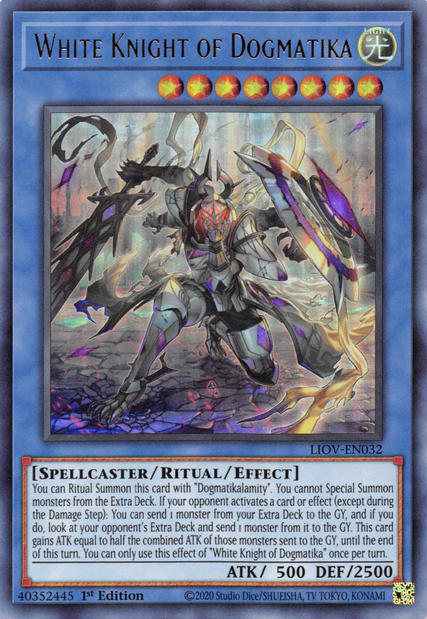 White Knight of Dogmatika [LIOV-EN032] Ultra Rare | Gam3 Escape