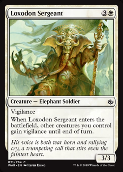 Loxodon Sergeant [War of the Spark] | Gam3 Escape