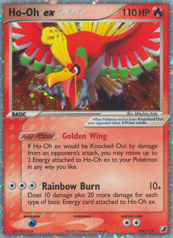 Ho-Oh ex (104/115) [EX: Unseen Forces] | Gam3 Escape