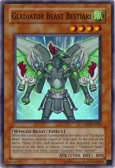 Gladiator Beast Bestiari [CP07-EN004] Super Rare | Gam3 Escape