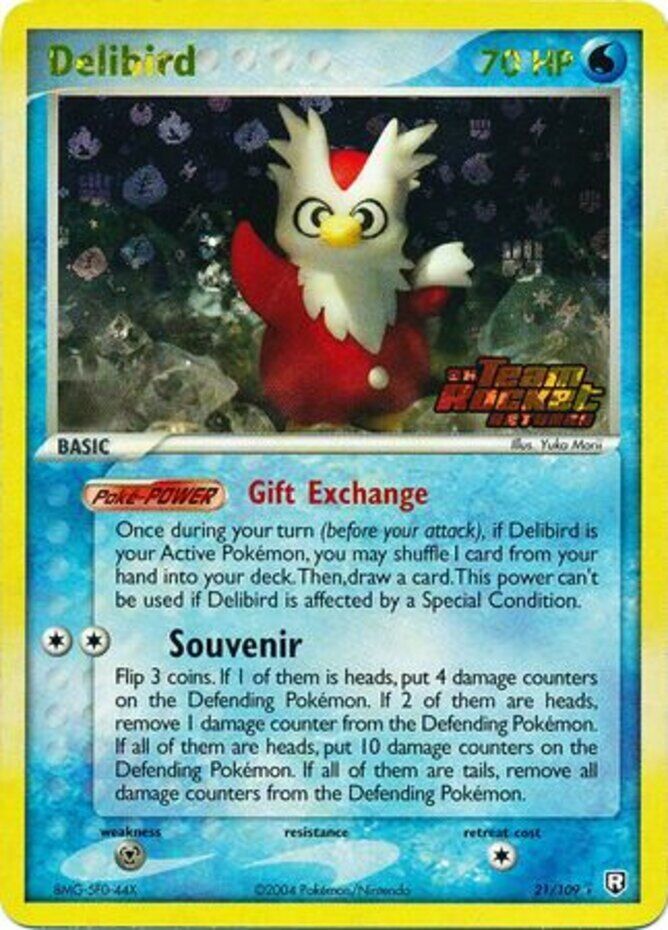 Delibird (21/109) (Stamped) [EX: Team Rocket Returns] | Gam3 Escape