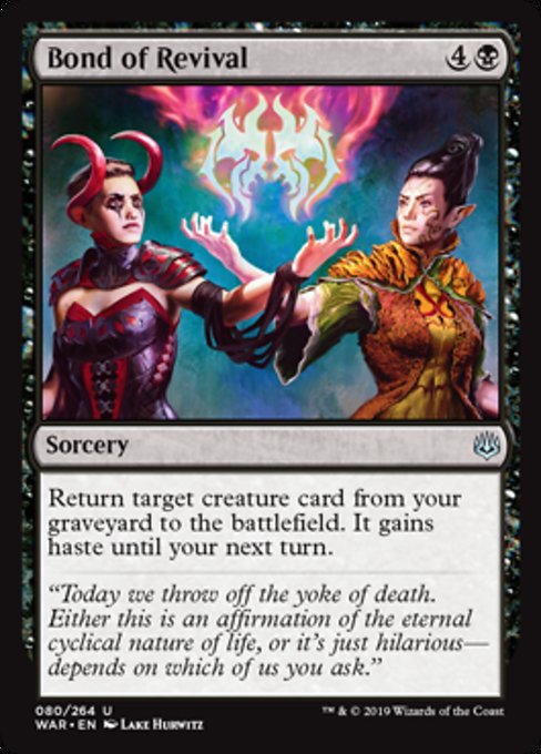 Bond of Revival [War of the Spark] | Gam3 Escape