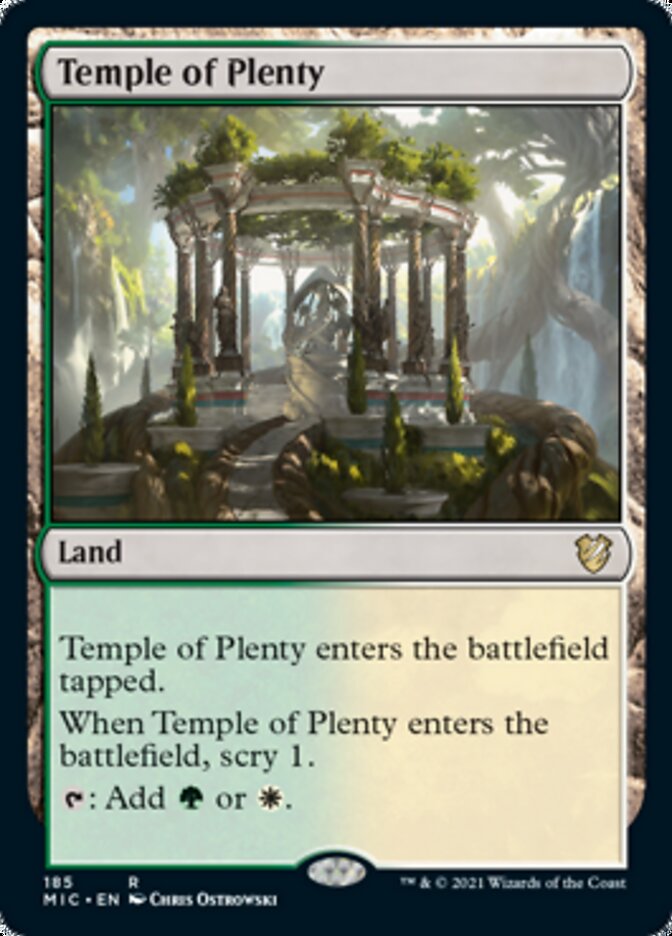 Temple of Plenty [Innistrad: Midnight Hunt Commander] | Gam3 Escape