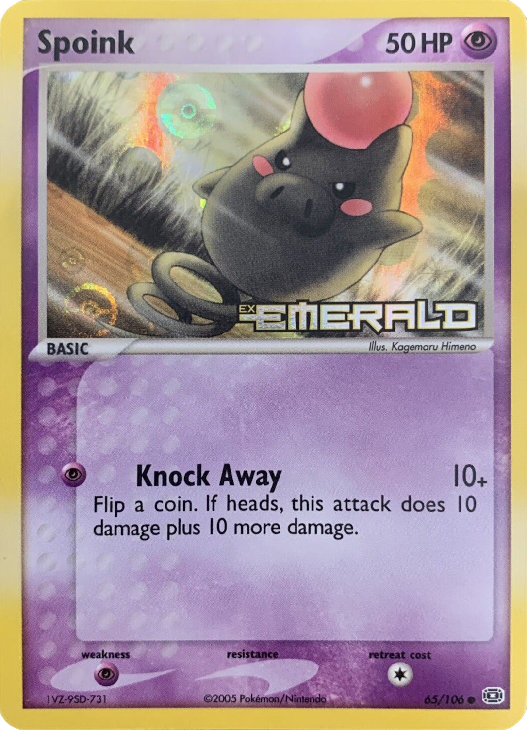 Spoink (65/106) (Stamped) [EX: Emerald] | Gam3 Escape