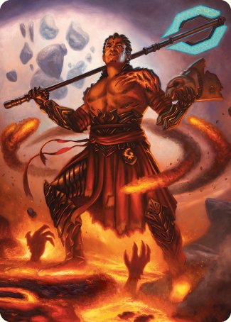 Koth, Fire of Resistance Art Card [Phyrexia: All Will Be One Art Series] | Gam3 Escape
