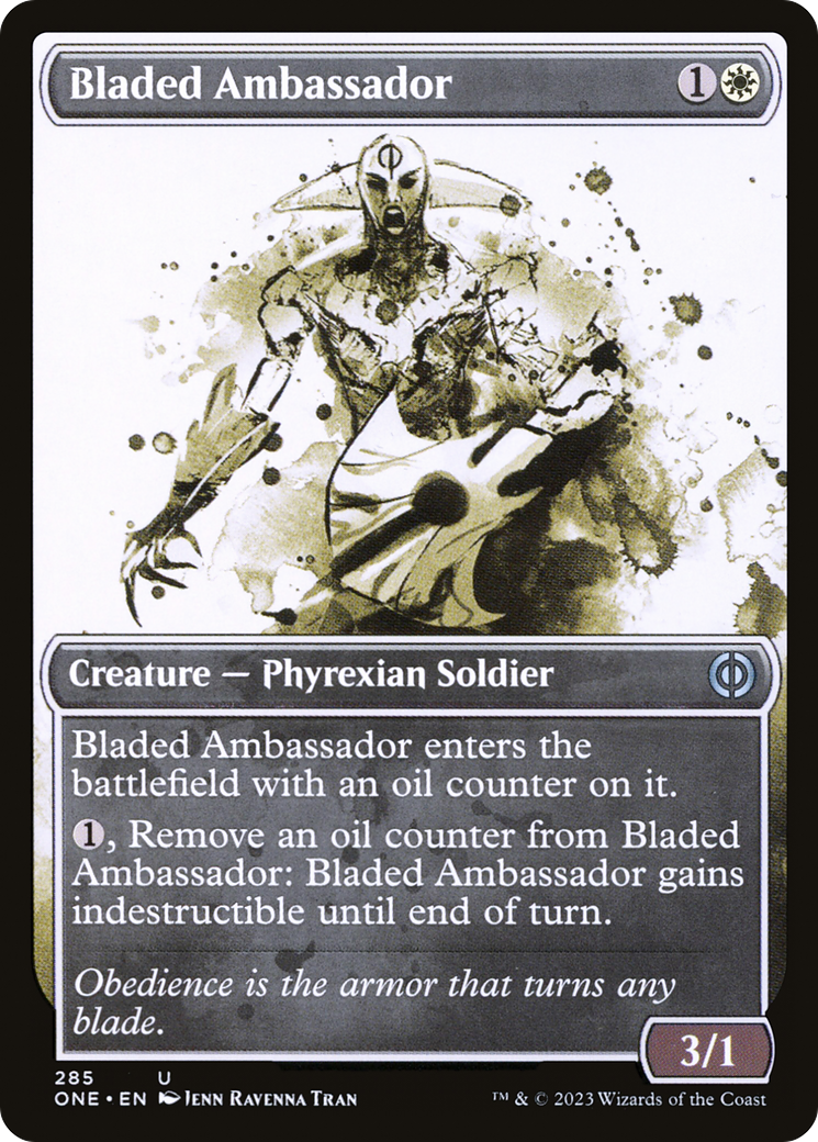 Bladed Ambassador (Showcase Ichor) [Phyrexia: All Will Be One] | Gam3 Escape