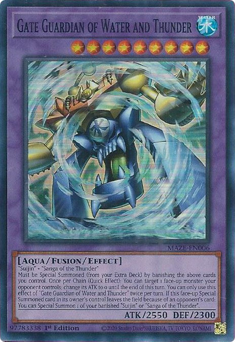 Gate Guardian of Water and Thunder [MAZE-EN006] Super Rare | Gam3 Escape