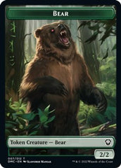 Kavu // Bear Double-sided Token [Dominaria United Commander Tokens] | Gam3 Escape