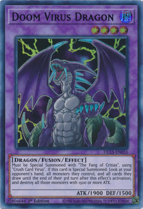 Doom Virus Dragon (Green) [DLCS-EN055] Ultra Rare | Gam3 Escape