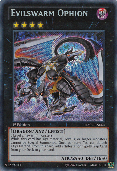 Evilswarm Ophion [HA07-EN064] Secret Rare | Gam3 Escape